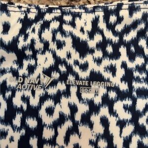 Old Navy Active Blue and White Leggings